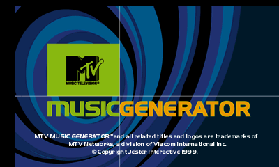MTV Music Generator Title Screen